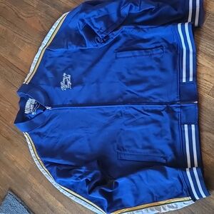 Billionaire Boys Club Blue and Yellow Bomber Jacket - Size 3XL
